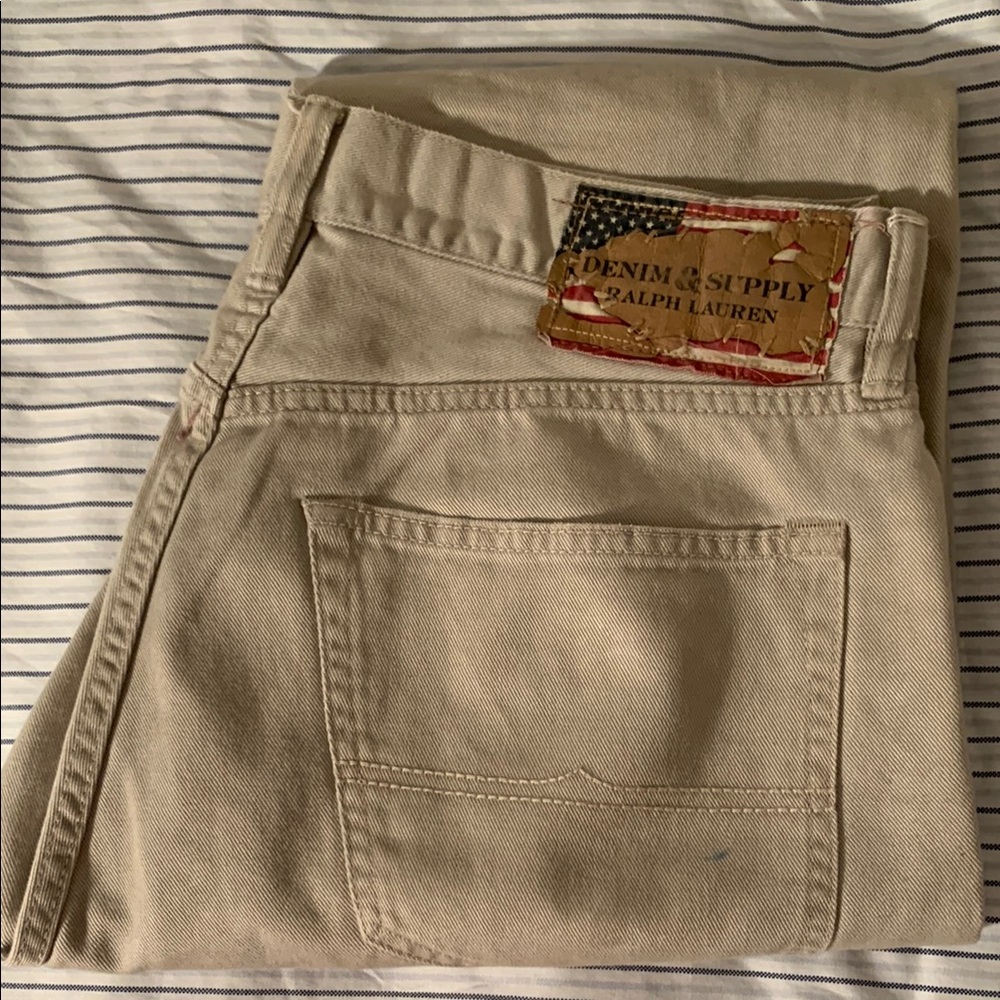 Very Rare Ralph Lauren DS Beige Denim Jeans